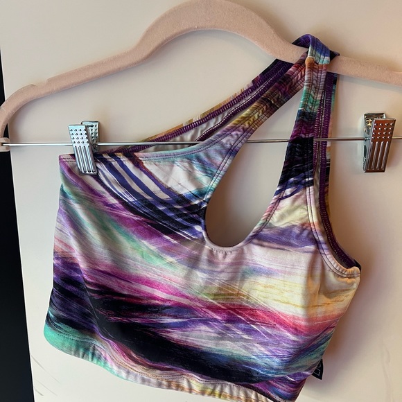 LiCi Fit One Shoulder Brushstroke Bra - Picture 2 of 5